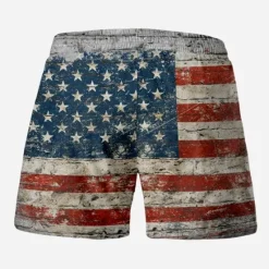 Outlet OUKU Men's Graphic Prints National Flag Swim Trunks Swim Shorts Board Shorts Mid Waist Hawaiian Boho Casual Daily Holiday Drawstring with Mesh lining Elastic Waist Designer Clothing Apparel