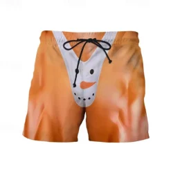 Clearance OUKU Men's Graphic Shorts Summer Shorts Beach Shorts Mid Waist Streetwear Hawaiian Designer Casual Daily Holiday Elastic Waist 3D Print Drawstring Designer Clothing Apparel