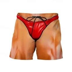 Clearance OUKU Men's Graphic Shorts Summer Shorts Beach Shorts Mid Waist Streetwear Hawaiian Designer Casual Daily Holiday Elastic Waist 3D Print Drawstring Designer Clothing Apparel