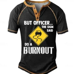Discount OUKU Men's Graphic Sign 