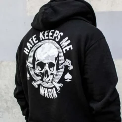 Outlet OUKU Men's Graphic Skull Print Hoodie Hoodies Sweatshirt Streetwear Cool Long Sleeve Hooded Going out Streetwear Front Pocket Winter Fall & Winter Designer Black