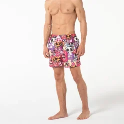 Discount OUKU Men's Graphic Skull Swimming Trunks Board Shorts Swim Shorts Mid Waist Hawaiian Designer Boho Casual Daily Holiday Drawstring with Mesh lining Elastic Waist Designer Clothing Apparel