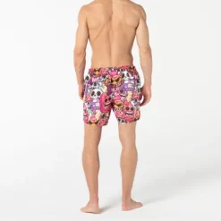 Discount OUKU Men's Graphic Skull Swimming Trunks Board Shorts Swim Shorts Mid Waist Hawaiian Designer Boho Casual Daily Holiday Drawstring with Mesh lining Elastic Waist Designer Clothing Apparel