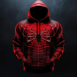 Sale OUKU Men's Graphic Spiders Spider web Hoodie Hoodies Sweatshirt Fashion Daily Long Sleeve Hooded Vacation Sports Outdoor Holiday #1 #2 Print Front Pocket Spring & Fall Designer