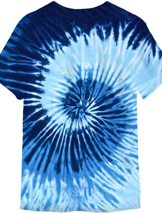Sale OUKU Men's Graphic Tie Dye Spiral Stripe T Shirt Short Sleeve T shirt 3D Print Crew Neck Shirt Sports Designer Classic Daily Sports Weekend Yellow Blue Purple Summer Clothing Apparel S M L XL XXL 3XL