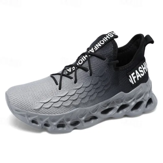 OUKU Men's Green Running Sneakers with Mesh Upper and Lightweight Design – Breathable, Comfortable Athletic Shoes for Sports, Workouts and Casual Wear