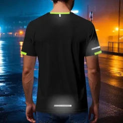 Hot OUKU Men's Gym Shirt Athletic Shirts Crew Neck Short Sleeves Casual Daily Gym Quick dry Breathable Solid Color Black White Activewear Polyester Sport Outdoor