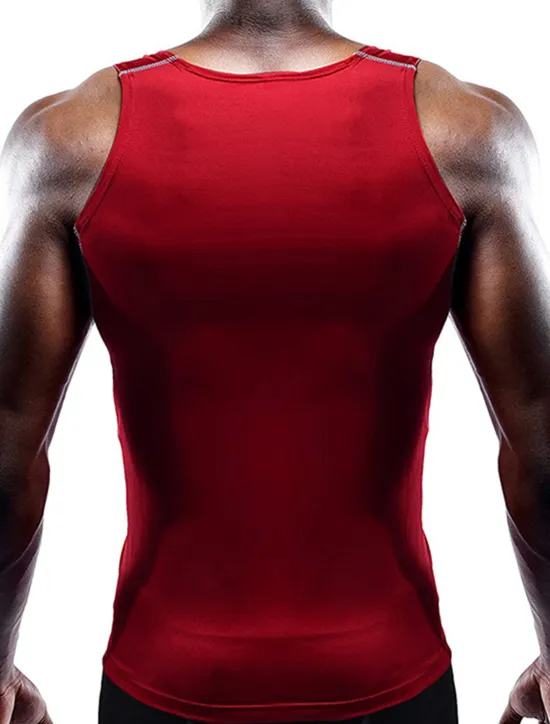 Discount OUKU Men's Gym Shirt Compression Tank Fitness Tank Men Tops Crew Neck Sleeveless Sports & Outdoor Vacation Going out Casual Daily Gym Quick dry Breathable Soft Plain Black White Activewear Fashion Sport