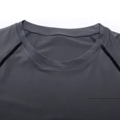 Sale OUKU Men's Gym Shirt Sports T-Shirt Crew Neck Long Sleeve Sports & Outdoor Fitness Gym Soft Plain Black White Activewear Fashion Sport