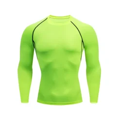 Sale OUKU Men's Gym Shirt Sports T-Shirt Crew Neck Long Sleeve Sports & Outdoor Fitness Gym Soft Plain Black White Activewear Fashion Sport