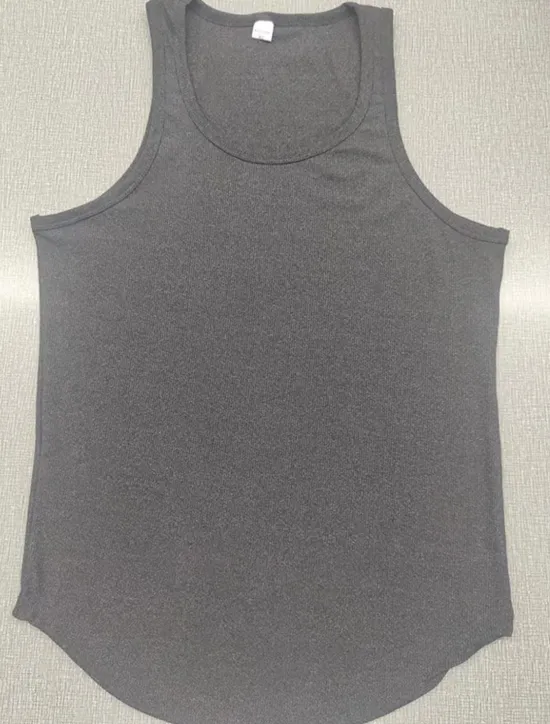 Online OUKU Men's GYM Tank Running Tank Workout Tank Men Tops Crew Neck Sleeveless Sports & Outdoor Vacation Going out Casual Daily Quick dry Moisture Wicking Breathable Soft Plain Black White Activewear Fashion