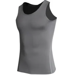 Online OUKU Men's Gym Tank Top Compression Tank Top Sleeveless Vest / Gilet Athletic Summer Breathable Quick Dry Moisture Wicking Soft Gym Workout Running Active Training Sportswear Activewear Solid Colored
