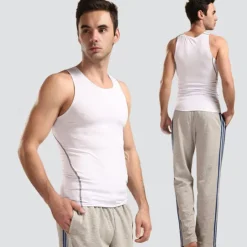 Online OUKU Men's Gym Tank Top Compression Tank Top Sleeveless Vest / Gilet Athletic Summer Breathable Quick Dry Moisture Wicking Soft Gym Workout Running Active Training Sportswear Activewear Solid Colored