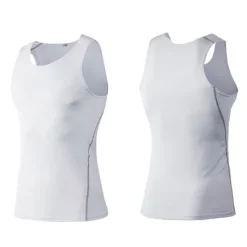 Online OUKU Men's Gym Tank Top Compression Tank Top Sleeveless Vest / Gilet Athletic Summer Breathable Quick Dry Moisture Wicking Soft Gym Workout Running Active Training Sportswear Activewear Solid Colored