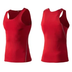 Online OUKU Men's Gym Tank Top Compression Tank Top Sleeveless Vest / Gilet Athletic Summer Breathable Quick Dry Moisture Wicking Soft Gym Workout Running Active Training Sportswear Activewear Solid Colored