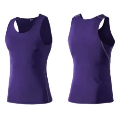 Online OUKU Men's Gym Tank Top Compression Tank Top Sleeveless Vest / Gilet Athletic Summer Breathable Quick Dry Moisture Wicking Soft Gym Workout Running Active Training Sportswear Activewear Solid Colored