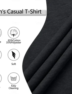 Outlet OUKU Men's Henley Shirt Tee Top Long Sleeve Shirt Plain Henley Street Vacation Long Sleeve Vintage Style Clothing Apparel Fashion Designer Basic