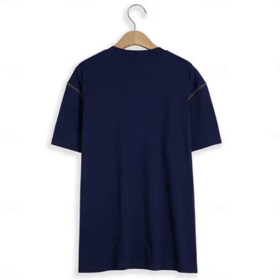 New OUKU Men's Henley Shirt Tee Top Plain Henley Street Vacation Short Sleeves Pocket Vintage Style Clothing Apparel Fashion Designer Basic