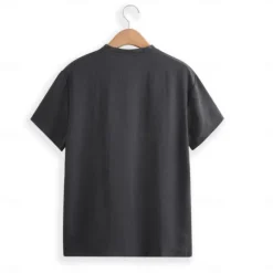 New OUKU Men's Henley Shirt Tee Top Plain V Neck Street Vacation Short Sleeves Clothing Apparel Fashion Designer Basic
