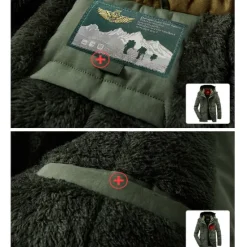 Outlet OUKU Men's Hiking Fleece Jacket Winter Jacket Thick Warm Hooded Parka Military Windbreaker Outdoor Detachable Cap Black Trench Coat Outerwear Hunting Ski Snowboard Camping Caving Army Green Khaki Blue