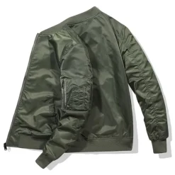 New OUKU Men's Hiking Jacket Bomber Jacket Military Tactical Jacket Outdoor Thermal Warm Windproof Breathable Lightweight Outerwear Windbreaker Top Hunting Fishing Climbing Black Army Green Blue