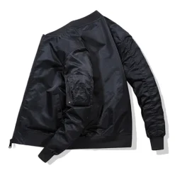 New OUKU Men's Hiking Jacket Bomber Jacket Military Tactical Jacket Outdoor Thermal Warm Windproof Breathable Lightweight Outerwear Windbreaker Top Hunting Fishing Climbing Black Army Green Blue