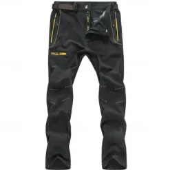 OUKU Men's Hiking Pants Trousers Work Pants Summer Outdoor Windproof Breathable Water Resistant Quick Dry Pants / Trousers Bottoms Black Dark Grey Hunting Fishing Climbing L XL 2XL 3XL 4XL / Zipper Pocket