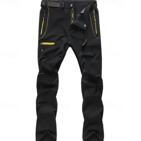OUKU Men's Hiking Pants Trousers Work Pants Summer Outdoor Windproof Breathable Water Resistant Quick Dry Pants / Trousers Bottoms Black Dark Grey Hunting Fishing Climbing L XL 2XL 3XL 4XL / Zipper Pocket