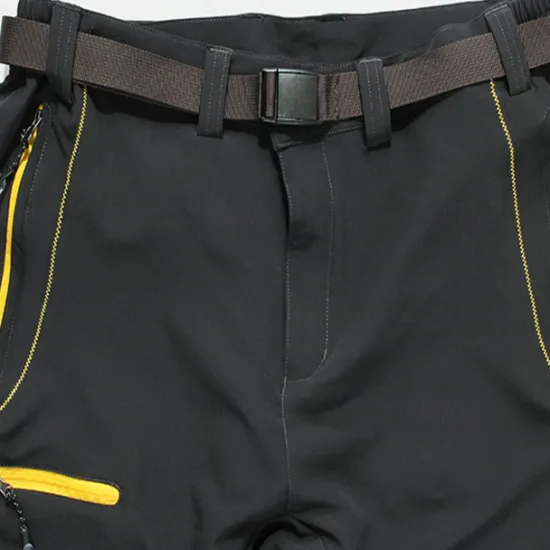 OUKU Men's Hiking Pants Trousers Work Pants Summer Outdoor Windproof Breathable Water Resistant Quick Dry Pants / Trousers Bottoms Black Dark Grey Hunting Fishing Climbing L XL 2XL 3XL 4XL / Zipper Pocket