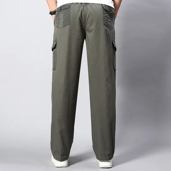 Sale OUKU Men's Hiking Pants Trousers Work Pants Tactical Pants Military Winter Outdoor Regular Fit Anti-Slip Ripstop Windproof Multi-Pockets Pants / Trousers Bottoms Dark Grey Black Cotton Hunting Fishing