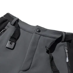 Sale OUKU Men's Hiking Pants Trousers Fleece Lined Pants Softshell Pants Winter Outdoor Thermal Warm Windproof Zipper Pocket Stretchy Pants / Trousers Bottoms Elastic Waist Black Fleece Hunting Army Green