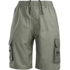 Outlet OUKU Men's Hiking Shorts Hiking Cargo Shorts Drawstring Solid Color Summer Outdoor 10" Loose Ripstop Quick Dry Multi Pockets Zipper Pocket Knee Length Elastic Waist Shorts Bottoms Army Green Navy Blue