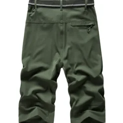 Best OUKU Men's Hiking Shorts Summer Outdoor Breathable Quick Dry Lightweight Wear Resistance Shorts Capri Pants Below Knee Green Black Camping / Hiking / Caving M L XL 2XL 3XL