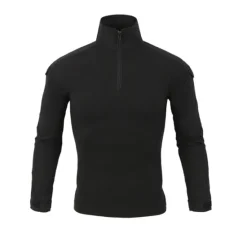 Online OUKU Men's Hiking Tee shirt Tactical Military Assault Combat Shirt Vintage Graphic Tee Long Sleeve Slim Fit Camo T Shirt with Zipper Sweatshirt Top Outdoor Quick Dry Lightweight Breathable Sweat wicking