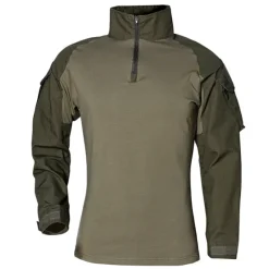 Online OUKU Men's Hiking Tee shirt Tactical Military Assault Combat Shirt Vintage Graphic Tee Long Sleeve Slim Fit Camo T Shirt with Zipper Sweatshirt Top Outdoor Quick Dry Lightweight Breathable Sweat wicking