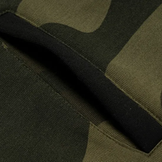 Outlet OUKU Men's Hoodie Army Green Coffee Hooded Color Block Camouflage Patchwork Pocket Sports & Outdoor Daily Holiday Streetwear Basic Casual Spring & Fall Clothing Apparel Hoodies Sweatshirts