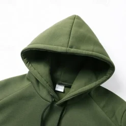 OUKU Men's Hoodie Hooded Color Block Patchwork Pocket Sports & Outdoor Daily Holiday Streetwear Basic Casual Spring & Fall Clothing Apparel Hoodies Sweatshirts Army Green