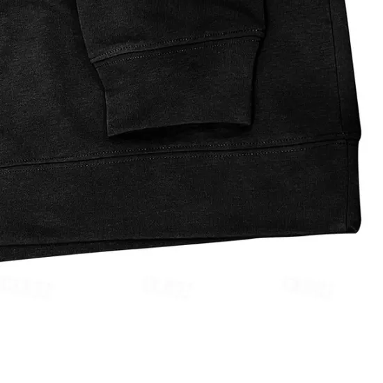 Online OUKU Men's Hoodie Black Army Green Green Dark Gray Coffee Hooded Plain Pocket Sports & Outdoor Daily Holiday Cotton Streetwear Basic Casual Spring & Fall Clothing Apparel Hoodies Sweatshirts