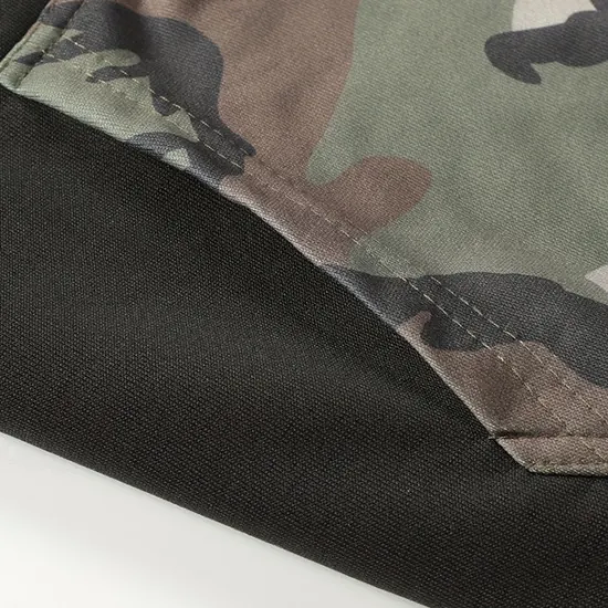 Hot OUKU Men's Hoodie Hooded Color Block Camouflage Patchwork Pocket Sports & Outdoor Daily Holiday Streetwear Basic Casual Spring & Fall Clothing Apparel Hoodies Sweatshirts Black