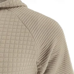 Hot OUKU Men's Hoodie Black White Khaki Light Grey Dark Gray Hooded Plain Ribbed Front Pocket Textured Sports & Outdoor Daily Holiday Polyester Streetwear Basic Casual Spring & Fall Clothing Apparel Hoodies