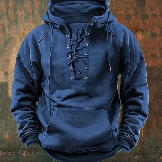OUKU Men's Hoodie Drawstring Hoodies Black Pink Army Green Blue Khaki Hooded Plain Front Pocket Sports Outdoor Daily Holiday Streetwear Basic Casual Fall Winter Clothing Apparel Hoodies Sweatshirts