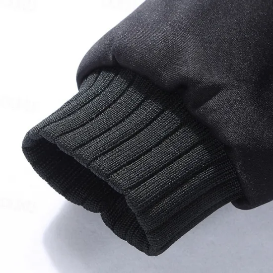 Discount OUKU Men's Hoodie Fleece Hoodie Fleece lined Hoodie Black Red Blue Gray Hooded Plain Zipper Color Block Sports & Outdoor Casual Daily Polyester Streetwear Cool Casual Fall Winter Clothing Apparel Hoodies