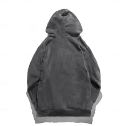 OUKU Men's Hoodie Fleece Hoodie Black Brown Gray Hooded Plain Pocket Sports & Outdoor Daily Holiday Streetwear Cool Casual Winter Spring & Fall Clothing Apparel Hoodies Sweatshirts