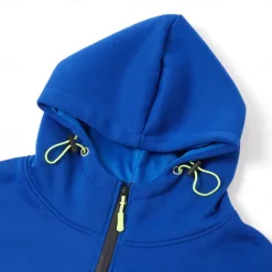 Sale OUKU Men's Hoodie Full Zip Hoodie Fleece Hoodie Black White Wine Navy Blue Royal Blue Hooded Plain Zipper Pocket Sports & Outdoor Daily Holiday Polyester Streetwear Cool Casual Spring & Fall Clothing