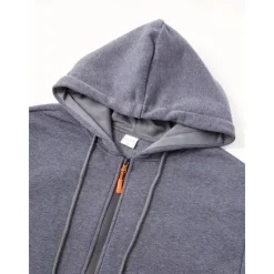 Online OUKU Men's Hoodie Full Zip Hoodie Tactical Hoodie Black Navy Blue Blue Khaki Dark Gray Hooded Plain Sports & Outdoor Daily Holiday Streetwear Cool Casual Winter Spring & Fall Clothing Apparel Hoodies
