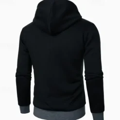 Clearance OUKU Men's Hoodie Full Zip Hoodie Tactical Hoodie Black Light Grey Dark Gray Hooded Plain Tactical Sports & Outdoor Daily Streetwear Cool Casual Winter Spring & Fall Clothing Apparel Hoodies Sweatshirts