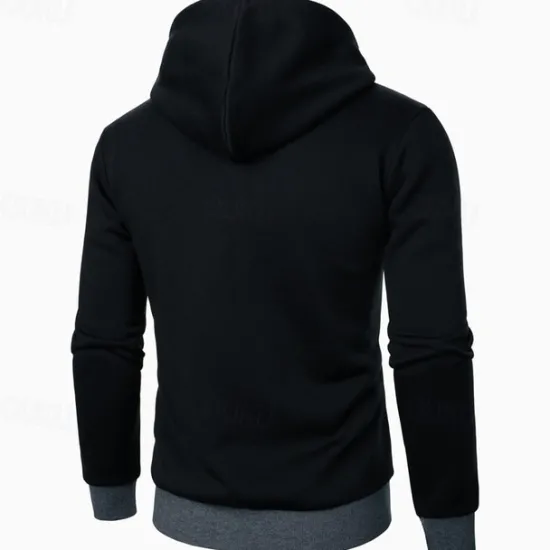 Clearance OUKU Men's Hoodie Full Zip Hoodie Tactical Hoodie Black Light Grey Dark Gray Hooded Plain Tactical Sports & Outdoor Daily Streetwear Cool Casual Winter Spring & Fall Clothing Apparel Hoodies Sweatshirts