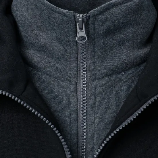 Clearance OUKU Men's Hoodie Full Zip Hoodie Tactical Hoodie Black Light Grey Dark Gray Hooded Plain Tactical Sports & Outdoor Daily Streetwear Cool Casual Winter Spring & Fall Clothing Apparel Hoodies Sweatshirts