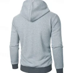 Clearance OUKU Men's Hoodie Full Zip Hoodie Tactical Hoodie Black Light Grey Dark Gray Hooded Plain Tactical Sports & Outdoor Daily Streetwear Cool Casual Winter Spring & Fall Clothing Apparel Hoodies Sweatshirts