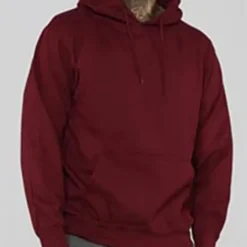 Best OUKU Men's Hoodie Hooded Sports & Outdoor Daily Holiday Pocket Plain Wine Red Black White Polyester Activewear Streetwear Sport Spring & Fall